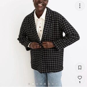 Madewell - Waffleback Shaw Blazer in Windowpane
